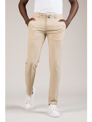 Perpant Slimfit Armürlü Beli Iplikli ve Lastikli Likralı Yazlık Jogger Pantolon