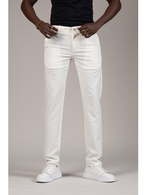 Perpant Slimfit Armürlü Beli Iplikli ve Lastikli Likralı Yazlık Jogger Pantolon