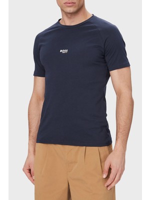Boss Pamuklu Regular Fit Logolu Yuvarlak Yaka T Shirt Erkek T Shirt 50517970 415