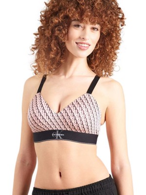 Calvin Klein Kadın Pembe Hafif Destekli Bralet Sütyen LV00QF8877