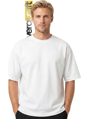 Veracraft Premium 30/2 Süprem Penye Oversize Unisex Tişört - Tok Kumaş Basic T-Shirt