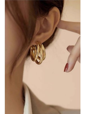 PremiumPort Şık ve Zarif Ay Model Kadın Küpe ZRK00587