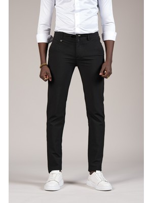 Perpant Slimfit Ince Çizgili Beli Iplikli ve Lastikli Likralı Yazlık Jogger Pantolon