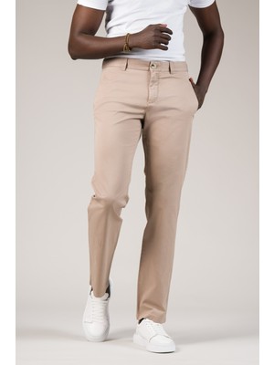 Akçaylar Regular Fit Pamuklu Arka Beli Lastikli Yazlık Chino Pantolon