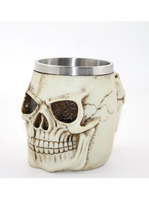 İlkyaz Fashion Paslanmaz Çelik Kurukafa Kupa Bardak ALK2594