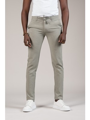 Perpant Slimfit Armürlü Beli Iplikli ve Lastikli Likralı Yazlık Jogger Pantolon