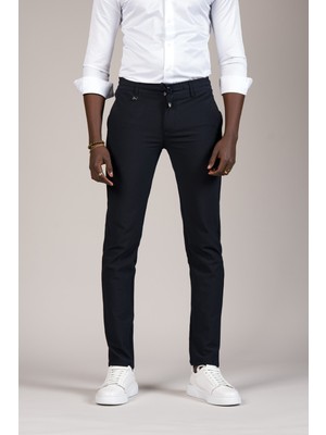 Perpant Slimfit Ince Çizgili Beli Iplikli ve Lastikli Likralı Yazlık Jogger Pantolon