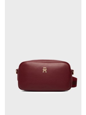Tommy Hilfiger Logolu Ayarlanabilir Askılı Çanta Bayan Çanta AW0AW18370 Gne