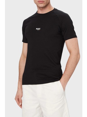 Boss Pamuklu Regular Fit Logolu Yuvarlak Yaka T Shirt Erkek T Shirt 50517970 005