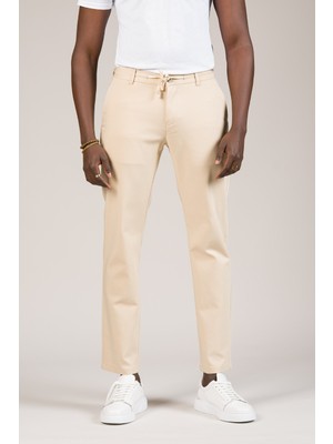 Akçaylar Regular Fit Beli Iplikli ve Lastikli Likralı Pamuklu Yazlık Jogger Pantolon