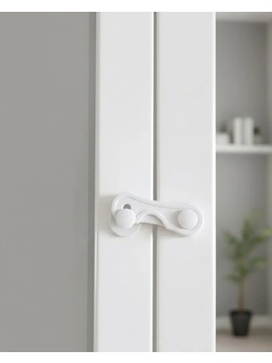 Akinco 4 Adet Çok Amaçlı Dolap Güvenlik Kilidi Çocuklara Karşı Koruyucu Çözüm