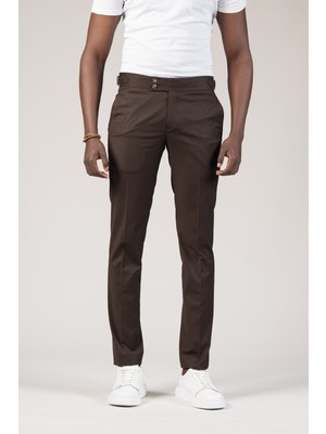 Perpant Slimfit Kemer Tokalı Yazlık Kumaş Pantolon