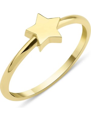 Hakan Mücevherat Yıldız 14 Ayar Çıtır Altın Yüzük