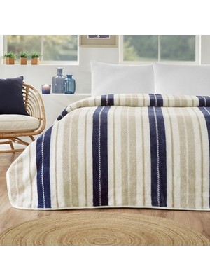 Özdilek Prime -Marine Line Bej- Çift Kişilik Battaniye (200X240)