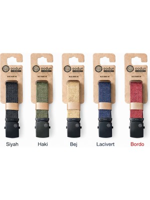 Oodun Unisex Ayarlanabilir Kemer 120 cm – Dayanıklı, Hafif, Outdoor & Günlük Kullanım