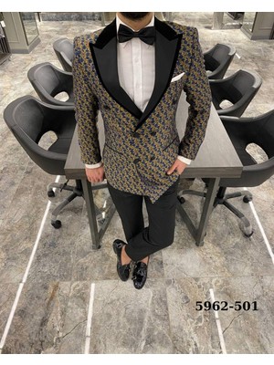 Fc Plus  Damatlık Kruvaze Takım Elbise