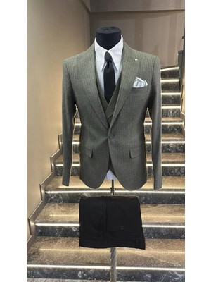 Fc Plus  Kombinli Yelekli Takım Elbise