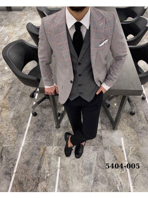 Fc Plus  Kombinli  Yelekli  Takım Elbise