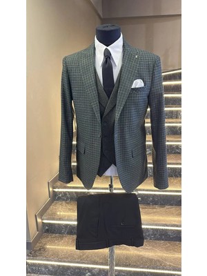 Fc Plus  Kombinli Yelekli Takım Elbise