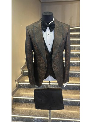 Fc Plus  Damatlık Yelekli Takım Elbise