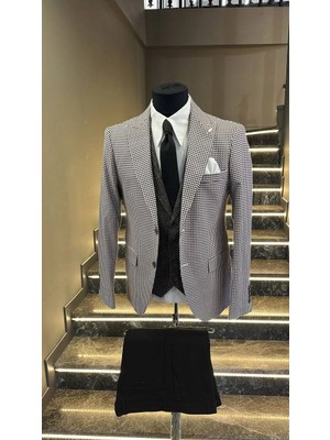 Fc Plus  Kombinli Yelekli Takım Elbise