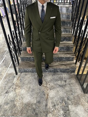 Fc Plus  Metal Düğmeli Kruvaze Takım Elbise