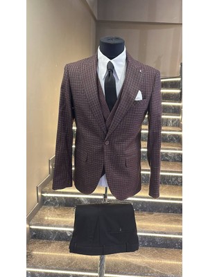 Fc Plus  Kombinli Yelekli Takım Elbise