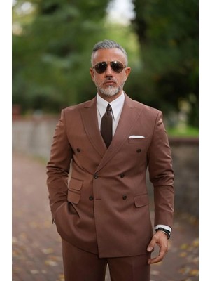 Fc Plus Puntolu Kruvaze Takım Elbise