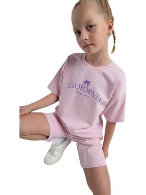 Rolypoly Kız Çocuk %100 Pamuk Iki Iplik Kısa Kol Şortlu Pijama Takımı RP3591