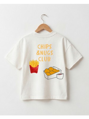 Babytex %100 Pamuklu Oversize Tişört Bebek-Çocuk Bisiklet Yaka Basic Beyaz