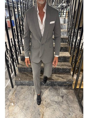 Fc Plus Şal Yaka Çıtçıtlı Takım Elbise