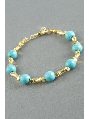 Prativas Ceyt Taşlı Metal Bileklik