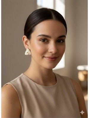 PremiumPort Parlak Çelik Üçgen Küpe, Şık ve Modern Tasarım, Hafif ve Dayanıklı