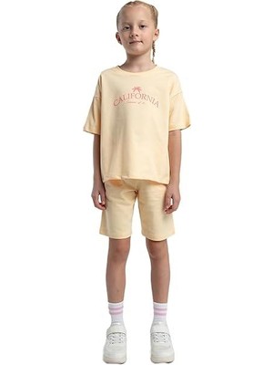Rolypoly Kız Çocuk %100 Pamuk Iki Iplik Kısa Kol Şortlu Pijama Takımı RP3591