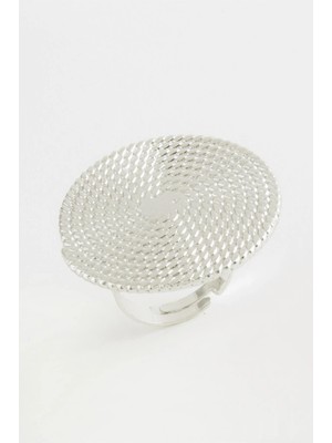 Prativas Hasır Görünümlü Metal Yüzük