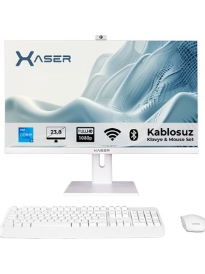 Xaser XS168 I3 12100 8gb Ram 512GB SSD 23.8" Webcam + Wifi+ Bt All In One Bilgisayar