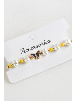 Prativas Boncuk Inci Makrome Ip Bileklik