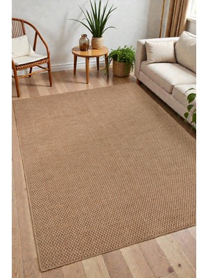 Zeora Home Doğal Jüt Görünümlü Dokuma Sisal Kilim Kaymaz Taban Salon Oturma Odası Mutfak Balkon Koridor Modern & Iskandinav Stil Antialerjik Yıkanabilir