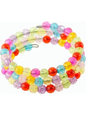 Prativas Renkli Helezon Boncuk Çocuk Bileklik