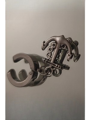 PremiumPort Sallantılı Erkek Çelik Küpe, Sıkıştırmalı Mıknatıslı, 316L Paslanmaz, Tek Adet