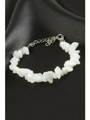 Prativas Kuvars Kırık Doğaltaşlı Bileklik