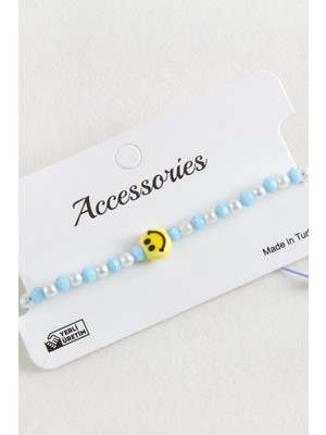 Prativas Emoji Inci Kristal Makrome Ip Bileklik