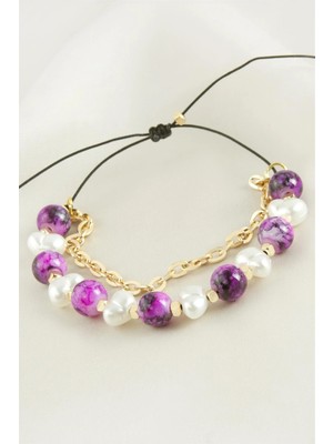 Prativas Inci Boncuk Zincirli Bileklik