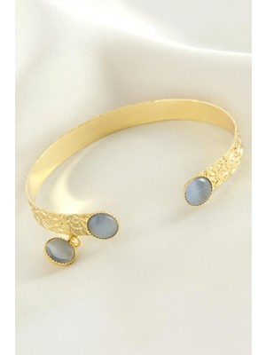 Prativas Sallantılı Cam Taşlı Kelepçe Bileklik