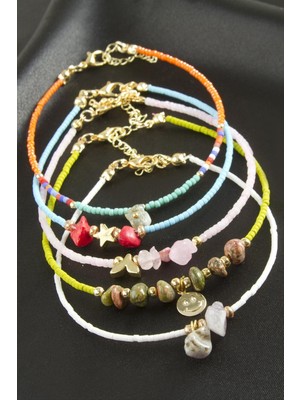 Prativas Karışık Miyoki Boncuk Bileklik