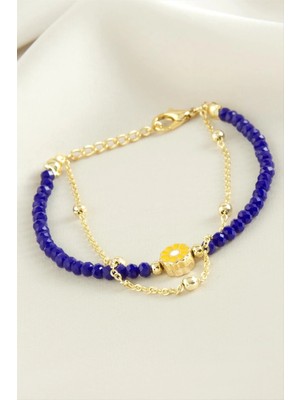 Prativas Papatya Zincir Kristal Bileklik