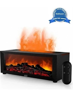 TeknoKapsül A4 Şömine Esintili Aromaterapi Difüzörü Ultrasonik Hava Nemlendici