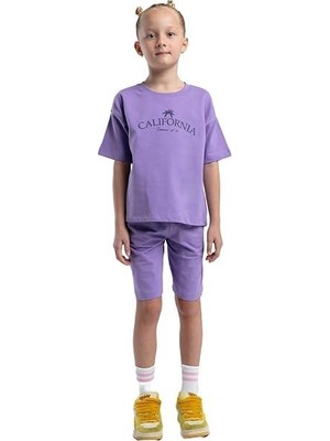 Rolypoly Kız Çocuk %100 Pamuk Iki Iplik Kısa Kol Şortlu Pijama Takımı RP3591