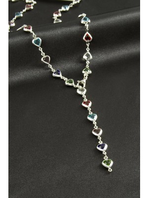 Prativas Zirkon Taşlı Y Kolye