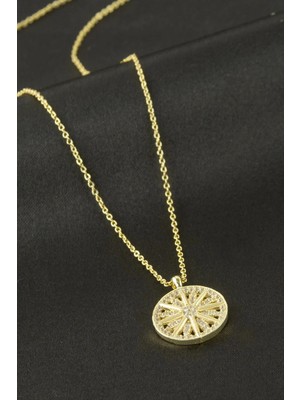 Prativas Kartanesi Zirkon Taşlı Kolye